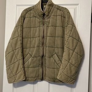 Free People quilted dolman jacket in Moss size M